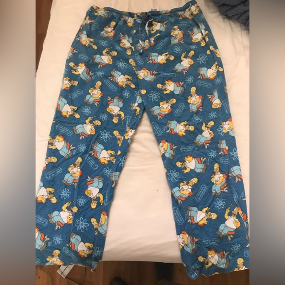 3 The Simpsons pajama pants and Mandalorian union suit. - Picture 9 of 13